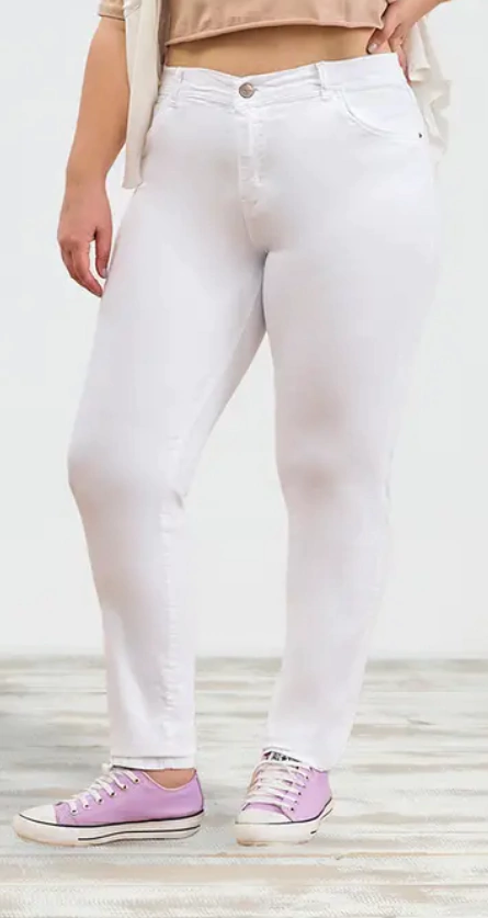 Jeans clasico blanco