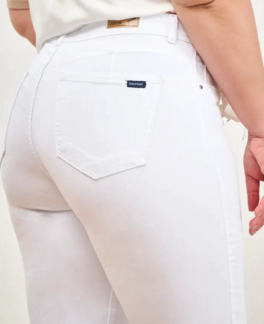Jeans clasico blanco