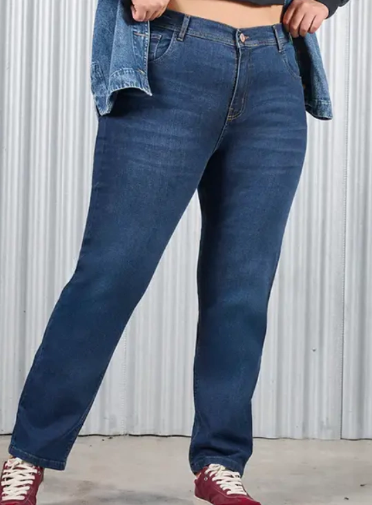 Jeans recto azul