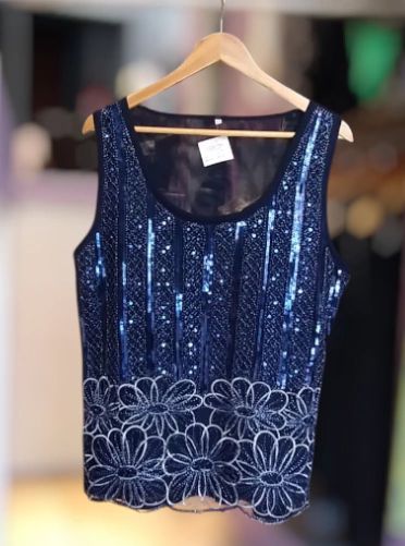Musculosa bordada