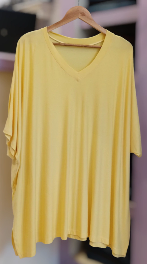 Remera crepé over