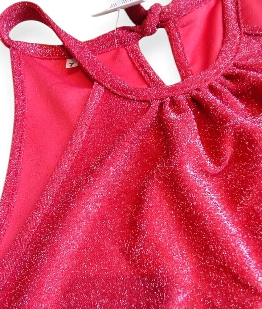 Vestido lurex corto