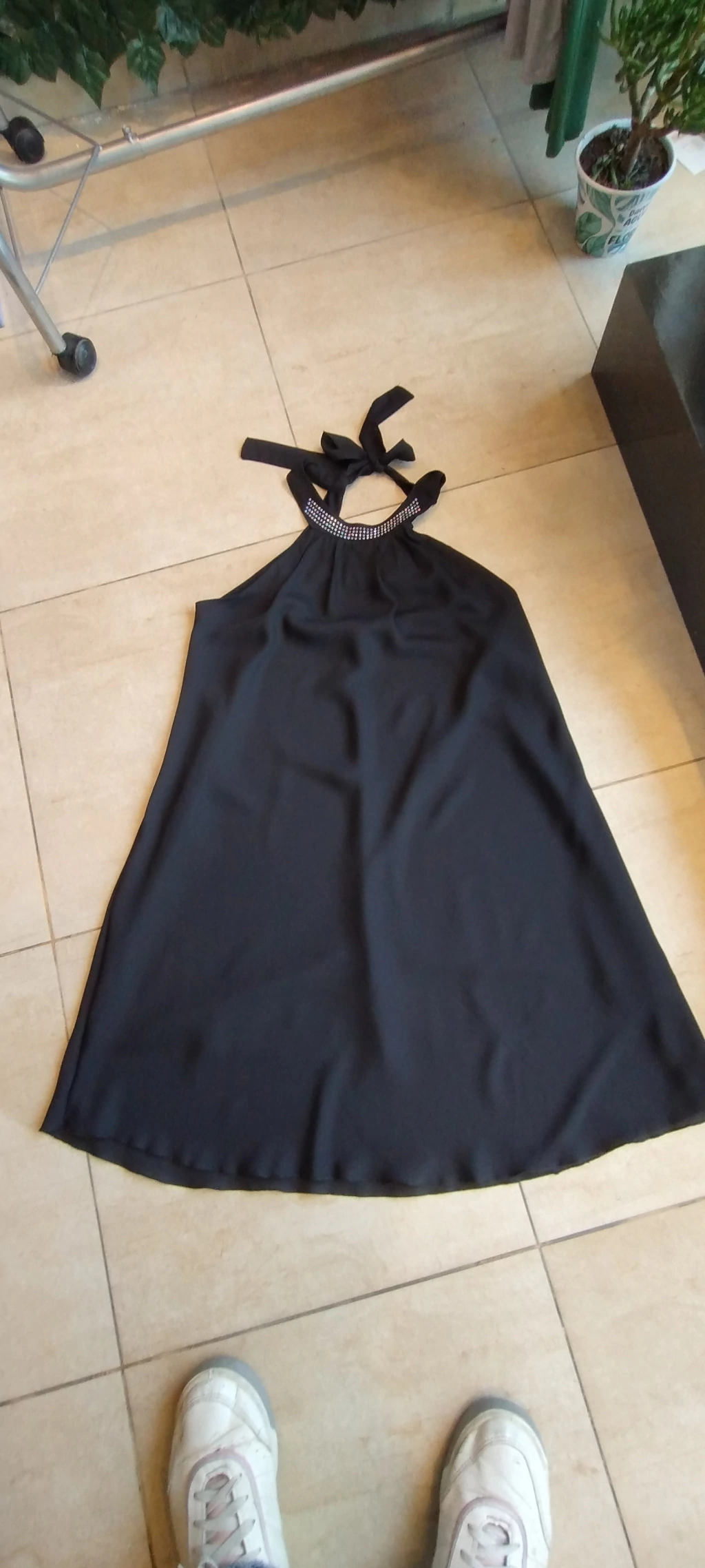 Vestido lurex corto